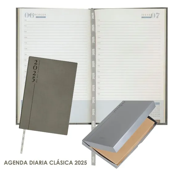 Agenda Diaria Clásica 2026 en curpiel