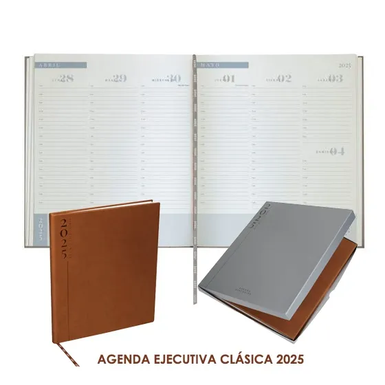 Agenda Ejecutiva Clásica 2026 en curpiel
